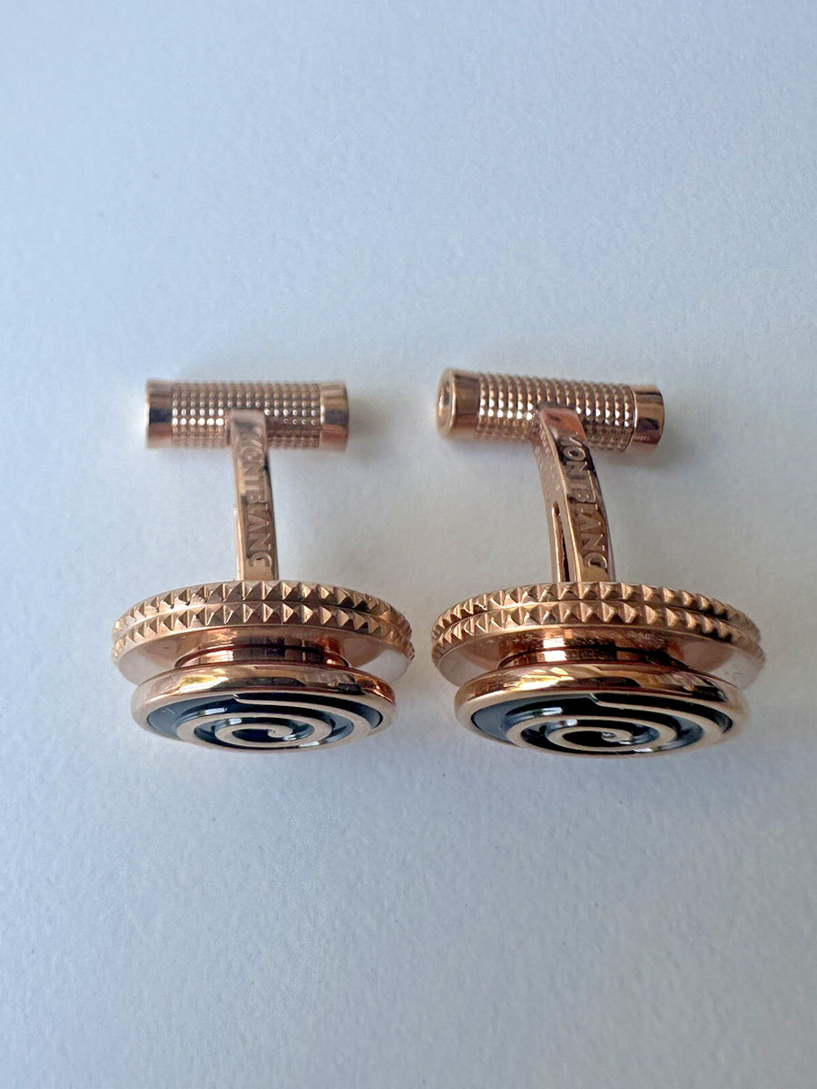 Montblanc Cufflinks Miles Davis Spiral Gold Black 114780 Jazz