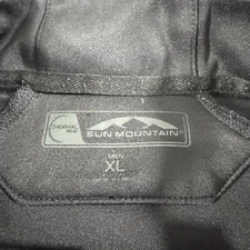 Sun Mountain Vest Mens SZ XL Black Performance Technical Full Zip Thermal Wear
