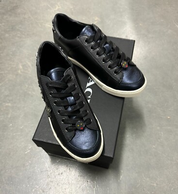 NIB Coach Porter Lace Up Leather black/midnight navy women's - Main Image