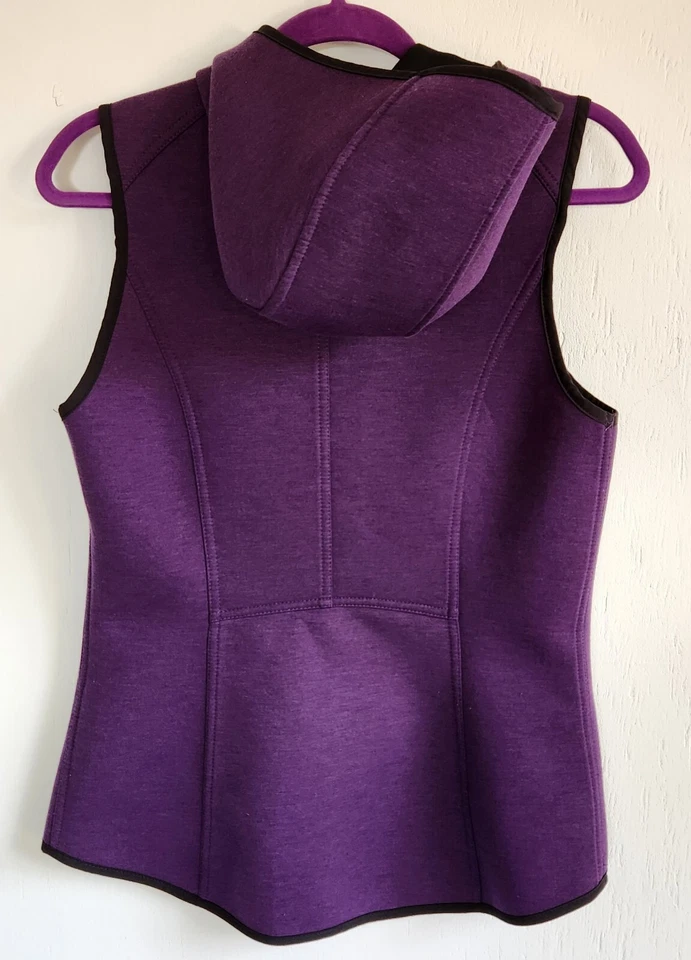 Gerry women's micro-fleece vest with full zip and hoodie in purple - Size S - Image 2 of 4