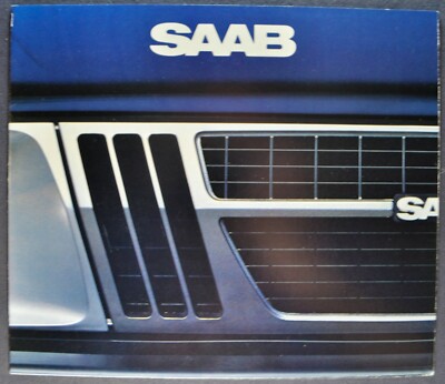 1982 Saab Sales Brochure Folder 900 900S Turbo Sedan Excellent Original 82