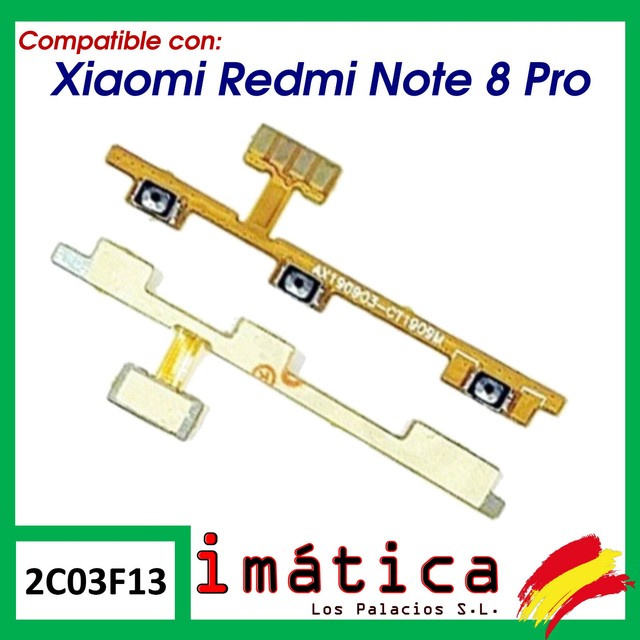 Button Of On & Volume For Xiaomi Redmi Note 8 Pro Flex Power Cable | eBay