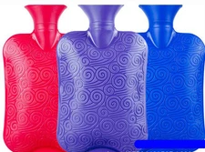 HOT large Thickness Rubber Hot Water Bottle Bag Warm Heat Cold Treatment 2L