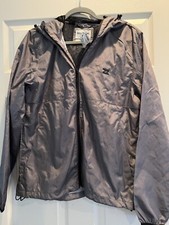 Nwt Billabong Men's Transport Windbreaker Jacket Sz S Lightweight Grey Hooded