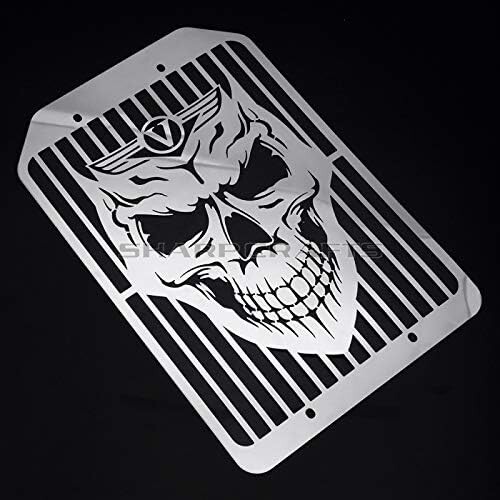 Skull Radiator Cover Shrouds Bezel Grill Guard For KAWASAKI VN 1700 VULCAN1700 - Picture 4 of 4