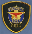FORT WORTH TEXAS POLICE SHOULDER PATCH