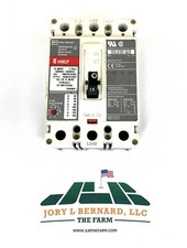 CUTLER HAMMER, HMCP015E0C, CIRCUIT BREAKER, 15AMP, 3 POLE, 600VAC, 3 PHASE USED