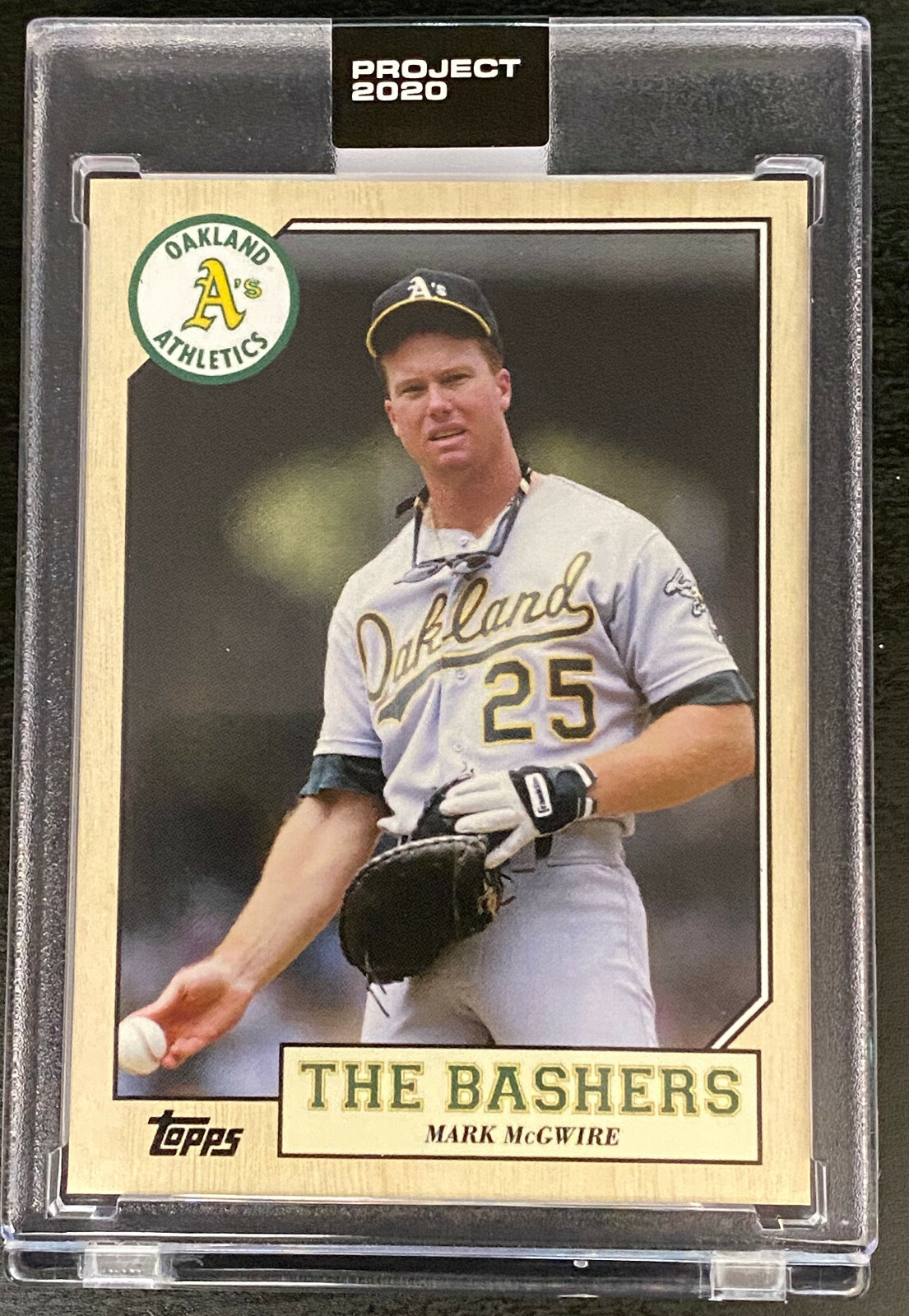 Topps PROJECT 2020 Card #178 - 1987 Mark McGwire by Oldmanalan - Print Run 3224