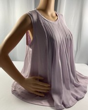 SIMPLY VERA VERA WANG MOONLIT GARDEN HI LO HEM PINTUCK SWING TANK PETITE