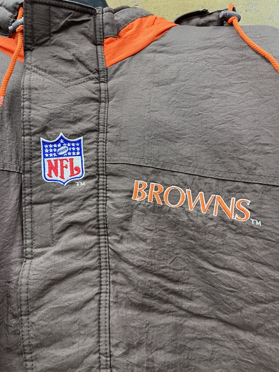 Vintage 90s Cleveland Browns NFL Starter Pro Line Coat Jacket L