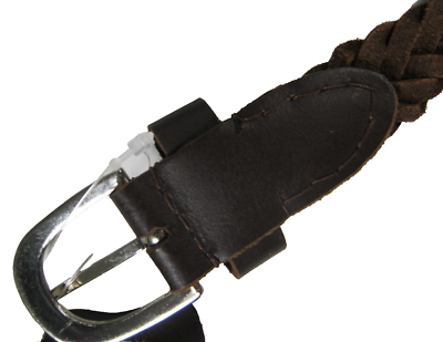 Vilenca Holland Skinny Braided Genuine Leather Belt Women display picture 3