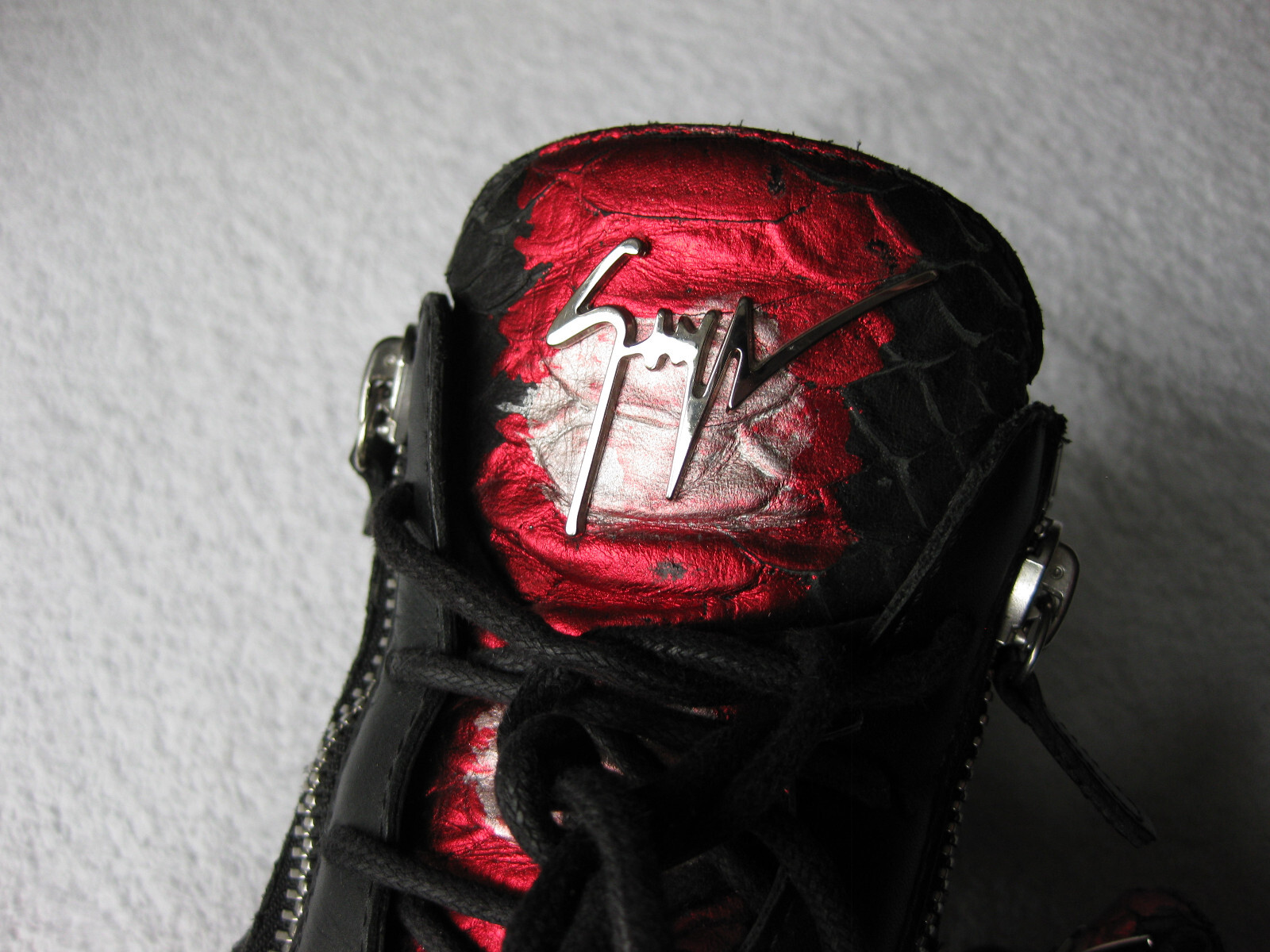 GIUSEPPE ZANOTTI Python -Embossed Mid-Top Sneaker… - image 6