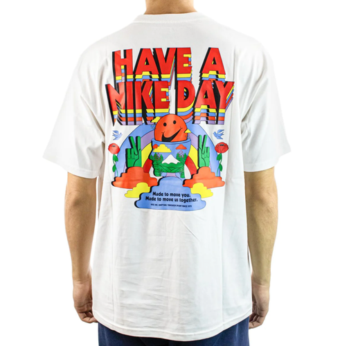 NWT Nike DX1049-100 Men Sportswear M90 So Pack Tee Shirt Loose Fit White Size M - Picture 10 of 10
