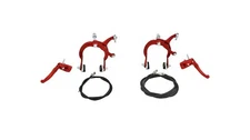 ALTALINE MX ALLOY FRONT OR REAR BRAKE SET RED BMX/MX BICYCLES.
