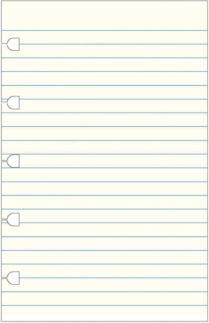 Filofax Pocket notebook ruled refill - pastel EB8777 Filofax Pocket notebook ruled refill - pastel EB8777