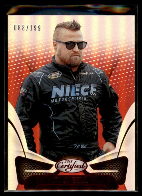 2018 Panini Certified Racing NASCAR RED Parallel #36 T.J. Bell #88/199