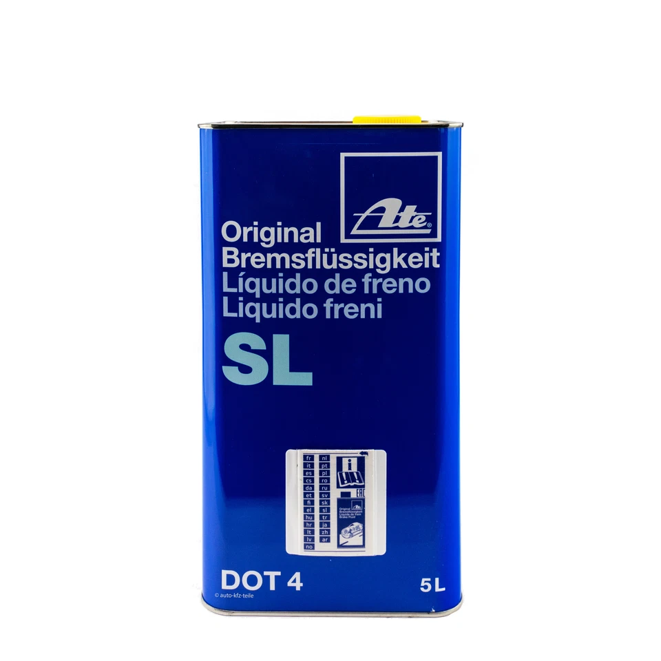 ATE Original Bremsflüssigkeit DOT4 SL Brake Fluid DOT 4 5 Liter 03.9901-5803.2 - Bild 3 von 4