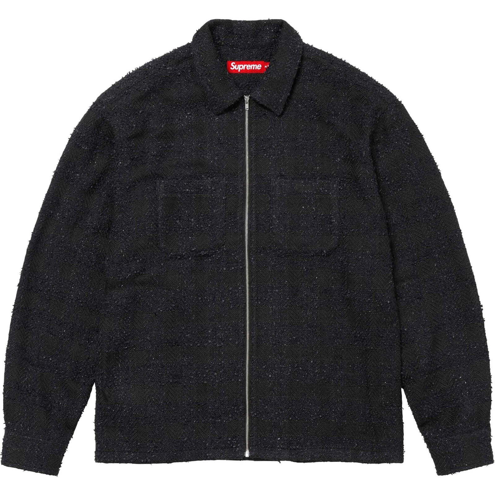 Chemise zippée Supreme Boucle   Noir   Taille Medium   FW24 Neuve Authentique