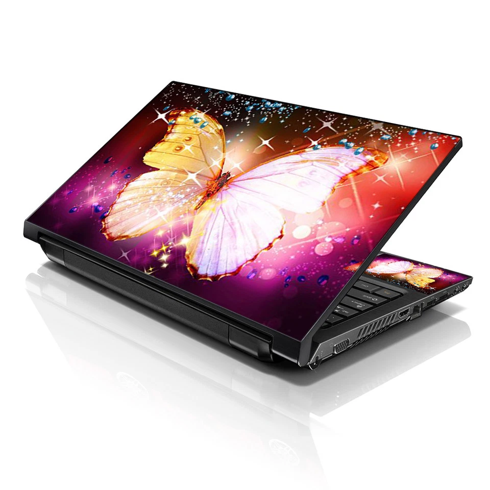 Laptop Skin Sticker Notebook Decal Cover Butterfly for Dell Apple Asus 13"-16" - Image 2 of 4