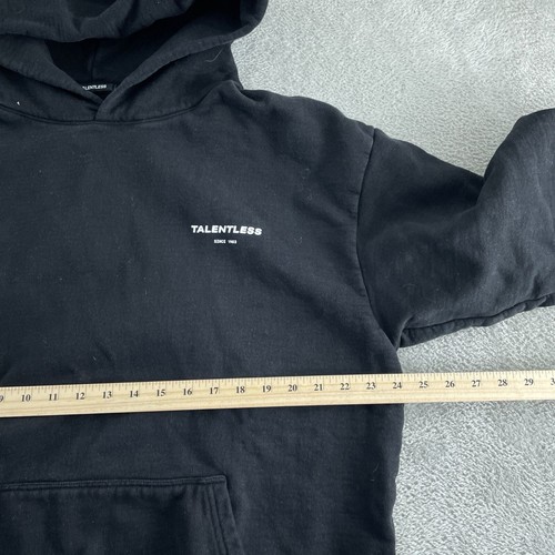 Talentless Black Hoodie Sweatshirt Unisex Size M 100% Cotton Casual Wear 4926 - Bild 7 von 9