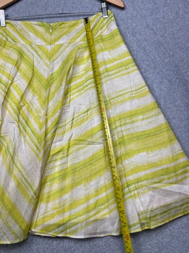 Talbots Cotton Flare Midi Skirt Womens Petite 10P Casual Summer Flowy Colorful - Picture 7 of 11