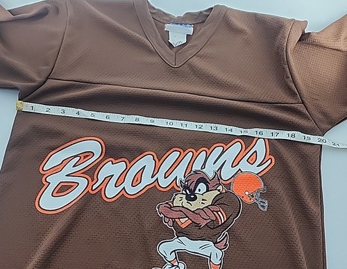 Cleveland Browns NFL Taz Vintage Youth Jersey Shirt XL 18/20 USA Made - Picture 4 of 10