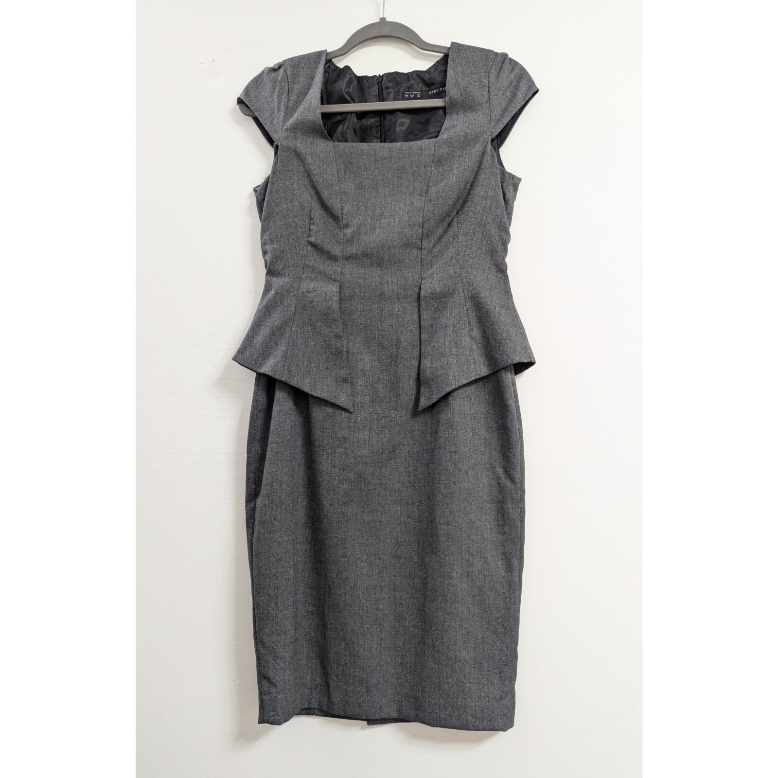 ZARA Peplum Pencil Dress Women's Size M