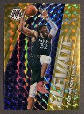 2020-21 Panini Mosaic KARL ANTHONY TOWNS ELEVATE REACTIVE YELLOW PRIZM 25/99