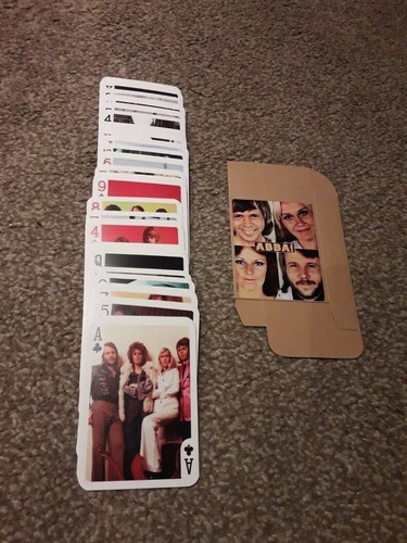 Abba full set of 54 playing cards superb condition with box fantastic set - Picture 8 of 8
