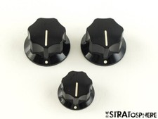 Fender Player II Jazz Bass, GUITAR KNOBS, Volume Tone Knobs Black