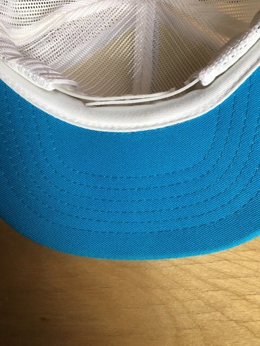 Vintage Mesh Trucker Hat NG Vehicle Blue White Gold Snap Back Made In Canada - Bild 11 von 12