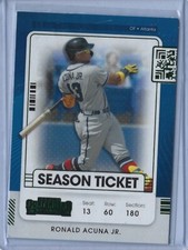 Ronald Acuna Jr. - #89 - Green - 2021 Panini Contenders