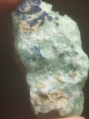 Natural Rough Aragonite & Azurite Crystal Specimen - 63.29g - Afghanistan - Picture 3 of 8