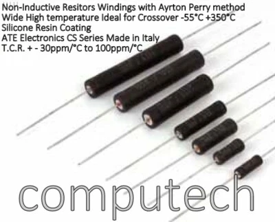 ATE ELECTRONICS TORINO 1 pezzo 47 Ohm 10W 5% Resistenza Non-induttiva filo avvolto ATE 7CS E24 47R