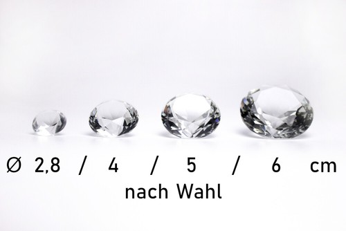 Kristall Glas Diamant versch. Größen& Farben Echtglas Diamant Hochzeit Feng Shui - Bild 4 von 15