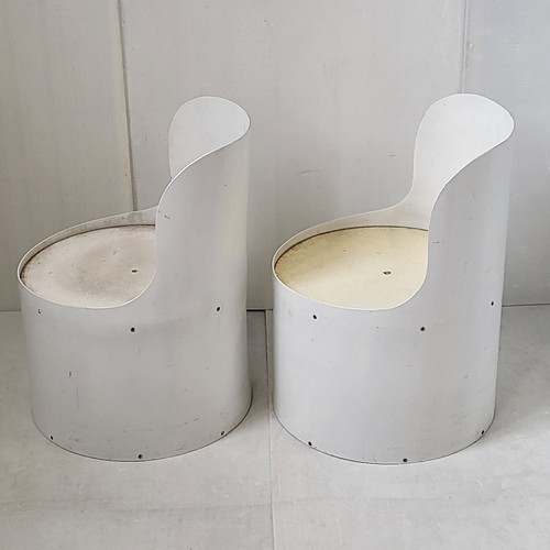 Pair Of Tomotom Space Age Armchairs 1970 Bernard Holdaway Hull Traders 70S - Picture 2 of 9