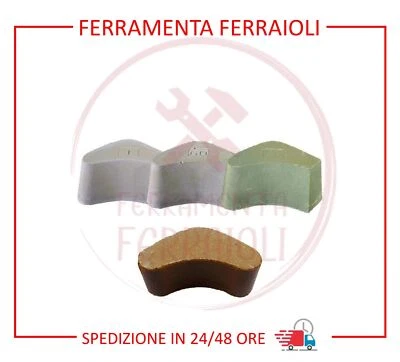 B CHEM VIRGOLE GENOVESI ABRASIVI PER LEVIGARE MARMO PIETRA TRAVERTINO ONICE 3 PEZZI