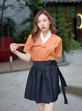 Modern Hanbok Set Shirt Skirt Tassel Minimal Timeless Design       Boraunnii