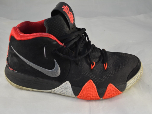 Mens NIKE Kyrie Irving 4 Black Red Basketball Shoes Size 11 - Picture 6 of 9