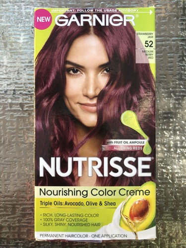 Garnier Nutrisse 52 Strawberry Jam Medium Berry Red Hair Dye New In Box Ebay