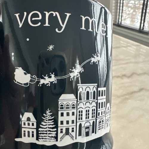 Azul oscuro • Taza de café muy feliz umbral por objetivo • Trineo de Santa - Imagen 11 de 12