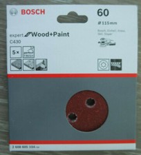 Bosch Schleifblatt für Excenterschleifer C430 115 mm K60  5Stück
