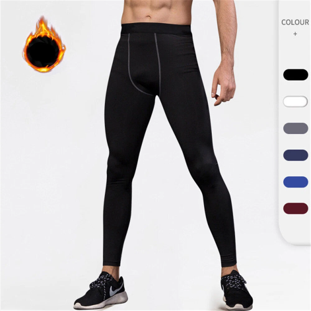 Men's Compression Base Layer Thermal Quick Dry Leggings Tight Running Warm Pants