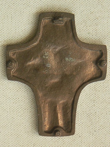 Kommunionkreuz,Handschmeichler,Handkreuz,Kreuz,Messing,massiv,Patina,gebraucht - Bild 5 von 5