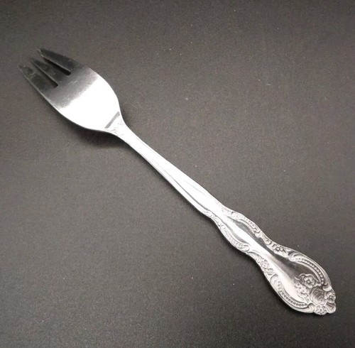 William Rogers & Sons Verona Seafood Cocktail Fork 6 1/8" Stainless China VTG - Picture 2 of 4