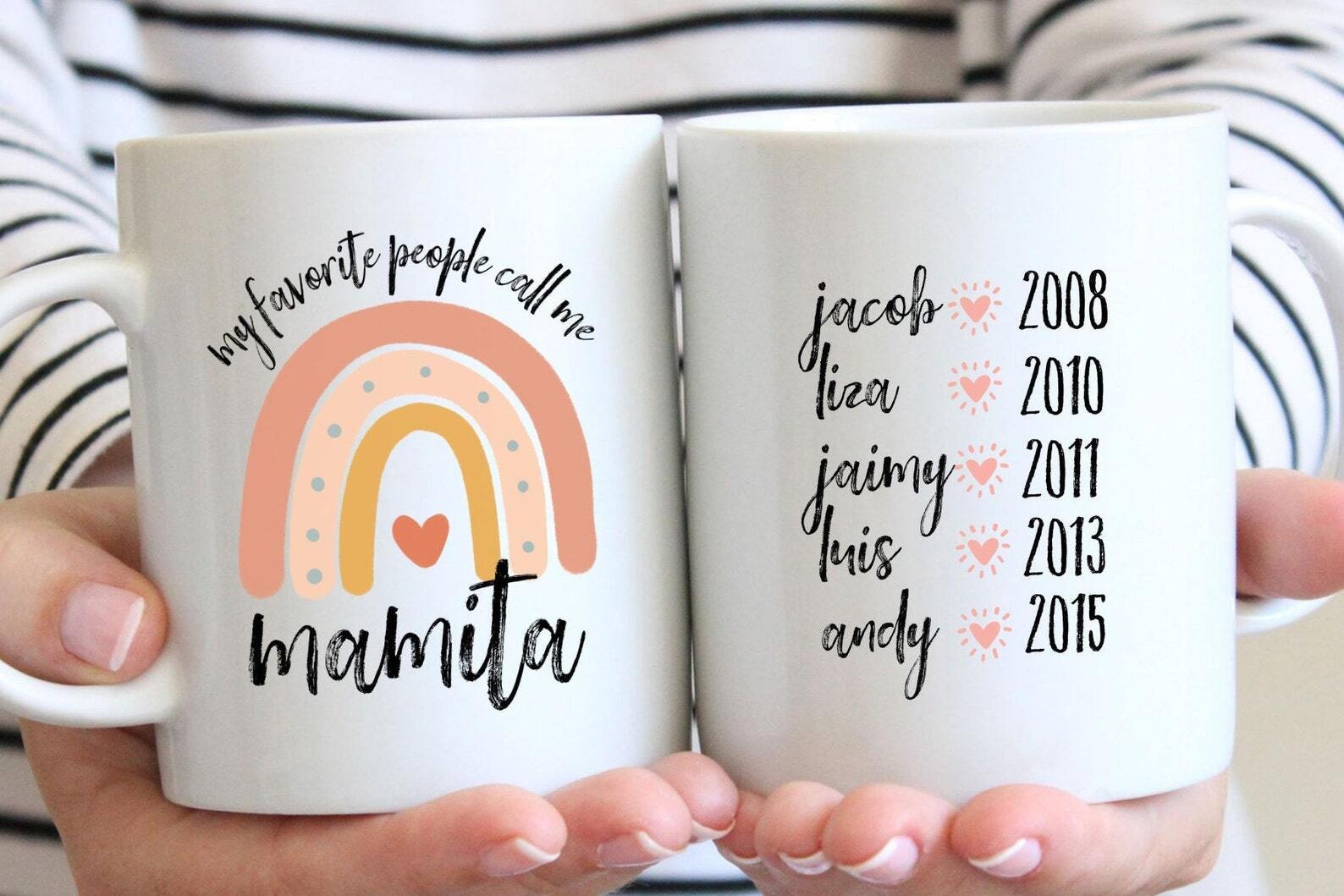 Personalized Mamita Gift My Favorite People Call Me Mamita Grandma Mug Gift For