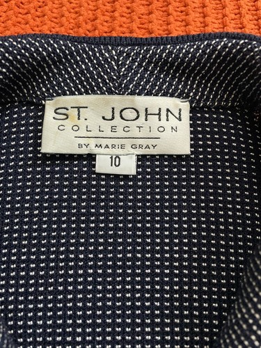 Tuta gonna multicolore ST.JOHN COLLECTION By Marie grigio blu navy/bianco tg 10/12 - Foto 8 di 19
