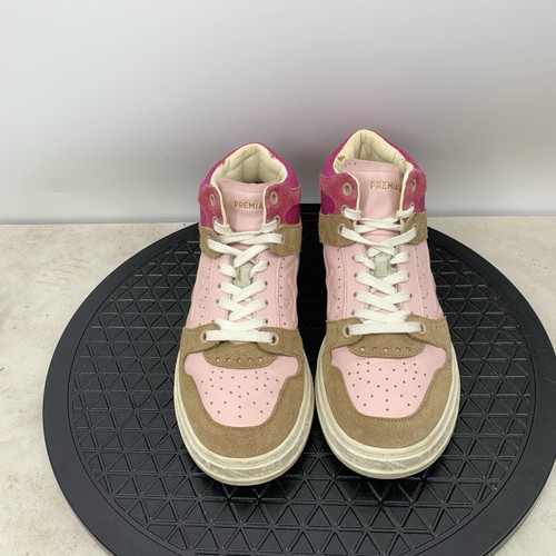 Sneakers Premiata donna 38 taglia 8 scarpe Quinn metà 6024 rosa pelle marrone scamosciato - Foto 3 di 11
