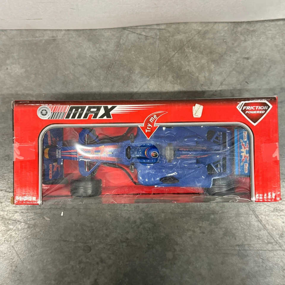 Friction Powered Formula One Toy F1 Racing Car Blue 1:18 Scale with Light Sound - Image 2 of 4