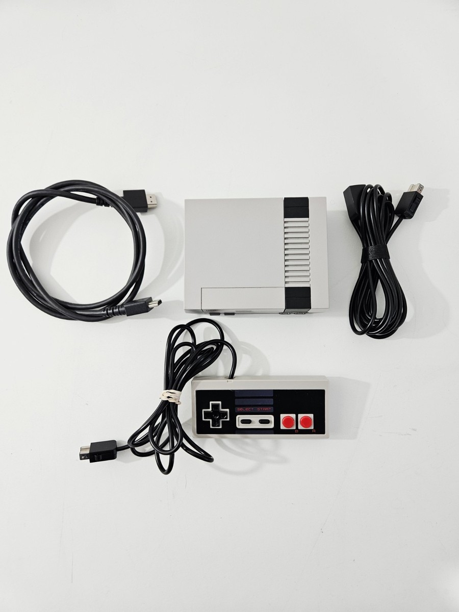Nintendo NES Classic Mini CLV-001 With Cords 3rd Party Controller